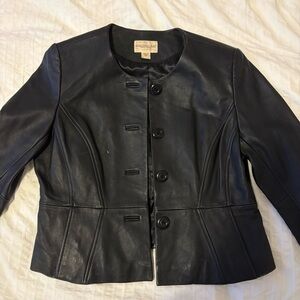 Monterey Bay Black Leather Jacket
